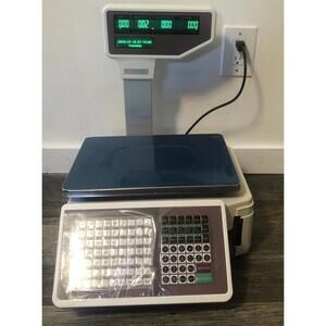 Price Computing Scale  Thermal Label Printer  Display 66 Lbs